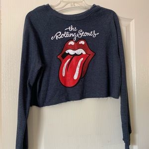 Rolling Stones Cropped Sweatshirt